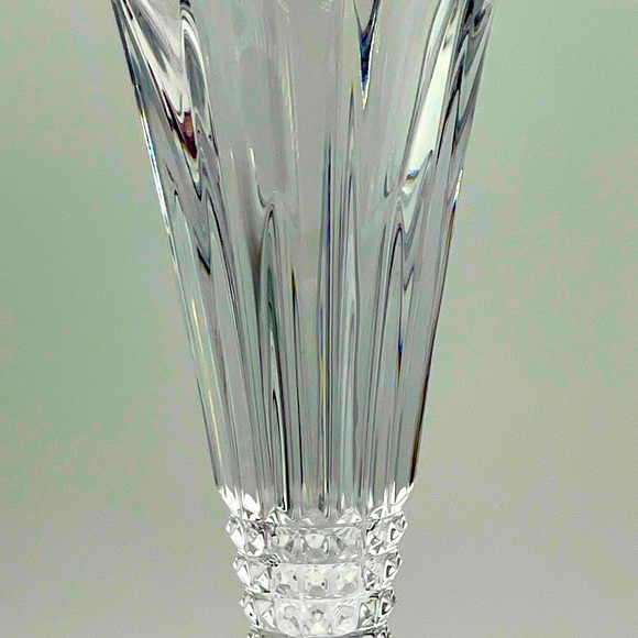 Waterford Lismore Diamond Monogram Letter "H”- Crystal Champagne Toasting Flutes - Picture 7 of 16